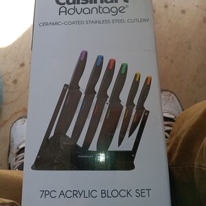 Cuisinart Advantage 7-Piece Knife Set with Multicolor Handles